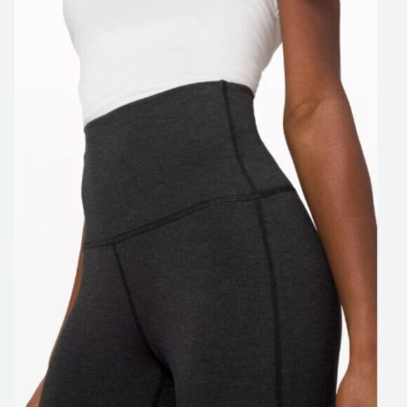 LULULEMON \ Wunder Lounge Soft Tight Hi-Rise Pant Athletic Long Legging Gray 4 - Picture 4 of 16